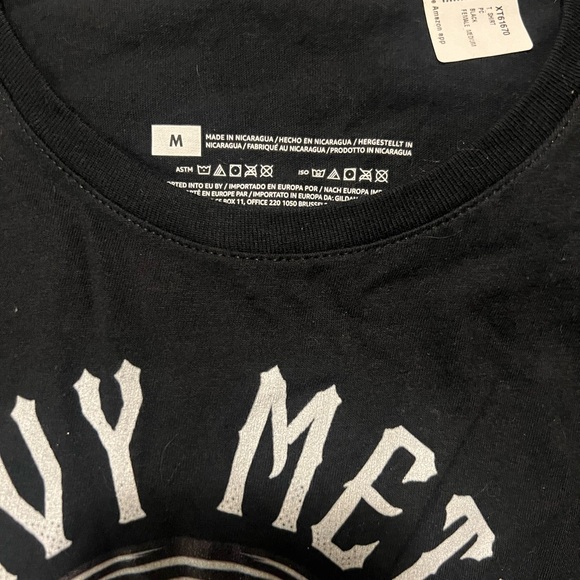 New Heavy Metal girl black rock t shirt size Medium - Picture 3 of 5